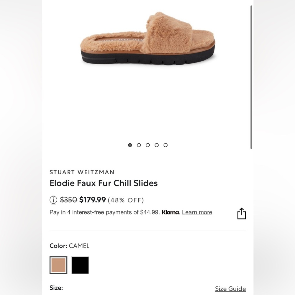 Stuart Weitzman Elodie Chill Slide Size 8 Tried O… - image 2